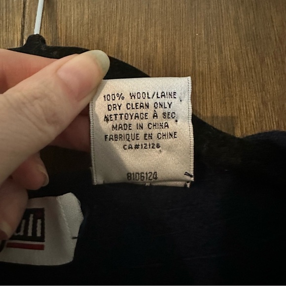 Juli Vintage Women’s Navy Wool Button-up Beaded Embroidered Cardigan Sz M - Picture 12 of 12